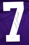 Leonard Fournette Autographed Purple College Style Jersey- JSA W *Black Image 2