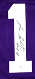 Fran Tarkenton Autographed Purple Pro Style Jersey W/ HOF- JSA *Black Image 2