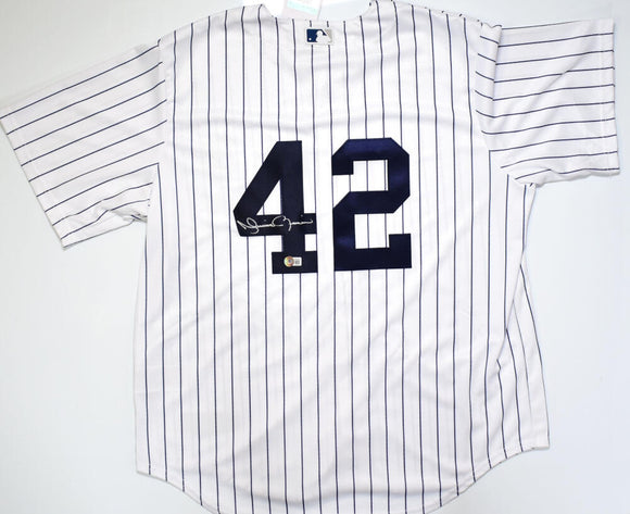 Mariano Rivera Autographed New York Yankees P/S Nike Jersey- Beckett W Hologram *Silver Image 1