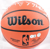 Larry Bird Kevin McHale Robert Parish Autographed Official NBA Wilson Basketball-Beckett W Hologram *Silver Image 5