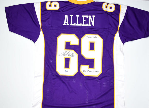 The Jersey Source Autographs Jared Allen Autographed Red Pro Style Jersey- Beckett W Hologram *Black