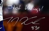 TJ Hockenson Autographed Vikings 16x20 Close Up Photo w/Skol Vikings-Beckett W Hologram *White Image 2