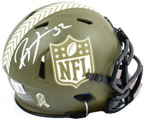 NFL Shield Helmet Riddell Replica Mini Speed Style Salute to Service