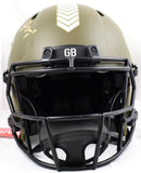 Brett Favre Autographed Packers F/S Salute to Service Speed Authentic Helmet-Beckett Hologram *Gold Image 4