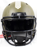 Michael Strahan Autographed New York Giants F/S Salute to Service Speed Authentic Helmet w/HOF-Beckett W Hologram *Blue Image 4