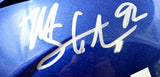 Michael Strahan Justin Tuck Osi Umenyiora Autographed New York Giants F/S Speed Helmet-Beckett W Hologram *Silver Image 3