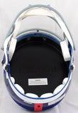 Michael Strahan Justin Tuck Osi Umenyiora Autographed New York Giants F/S Speed Helmet-Beckett W Hologram *Silver Image 7
