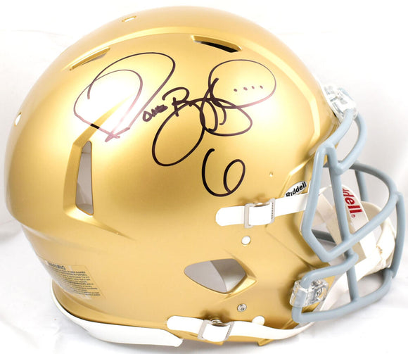 Jerome Bettis Autographed Notre Dame F/S Speed Authentic Helmet - Beckett W Hologram *Black Image 1