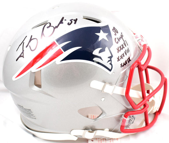 Randy Moss Autographed New England Patriots Chrome Mini Football