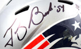 Tedy Bruschi Signed New England Patriots F/S Speed Helmet w/3x SB Champs-Beckett W Hologram *Black Image 3