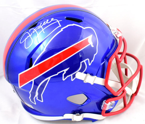 Jim Kelly Autographed Buffalo Bills F/S Flash Speed Helmet-Beckett W Hologram *White Image 1