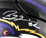 Ray Lewis Autographed Baltimore Ravens F/S Speed Flex Helmet- Beckett W Hologram *Silver Image 2