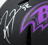 Ray Lewis Autographed Ravens F/S Eclipse Speed Authentic Helmet-Beckett W Hologram *White Image 2