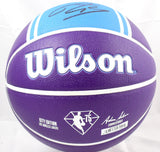 Shaquille O'Neal Autographed NBA Lakers City Edition Wilson Basketball-Beckett W Hologram *Black Image 3