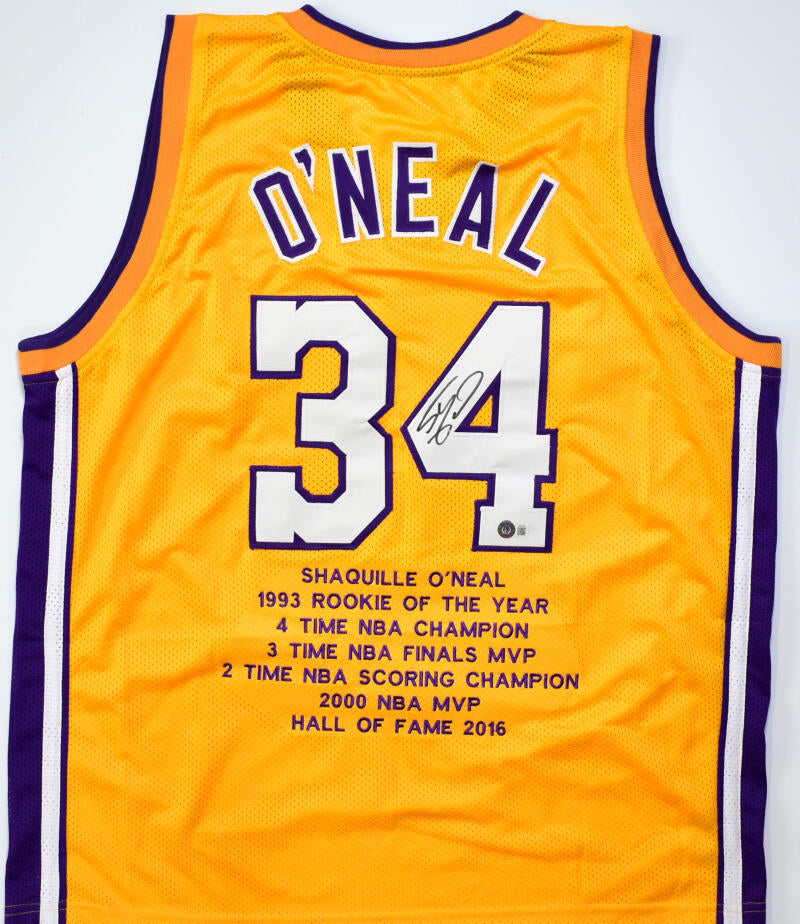 Shaq Lakers autographed jersey