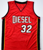 Shaquille O'Neal Autographed Red Miami Pro Style Stat Jersey - Beckett W Hologram *Black Image 3