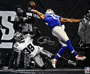 Odell Beckham Jr. Autographed New York Giants 16x20 Spotlight Photo-Beckett W Hologram *Black Image 1