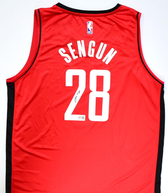 Alperen Sengun Autographed Houston Rockets Red Nike Fast Break Replica Jersey - Tristar *Black Image 1