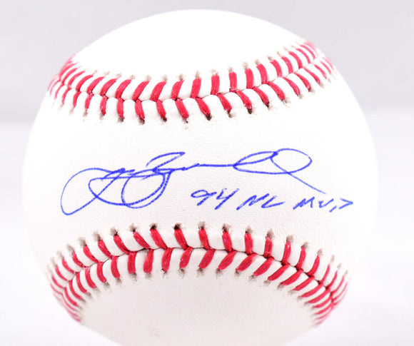 Jeff Bagwell Autographed Rawlings OML Baseball w/ 94 NL MVP - Tristar *Blue Image 1