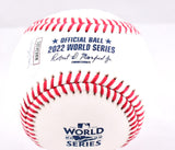 Chas McCormick Autographed Rawlings OML 2022 WS Baseball - JSA W *Blue Image 2