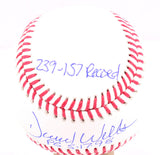 David Wells Autographed Rawlings OML Baseball w/ 3 Stats - Beckett W Hologram *Blue Image 3