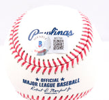 David Cone Autographed Rawlings OML Baseball w/ 3 Stats - Beckett W Hologram *Blue Image 4