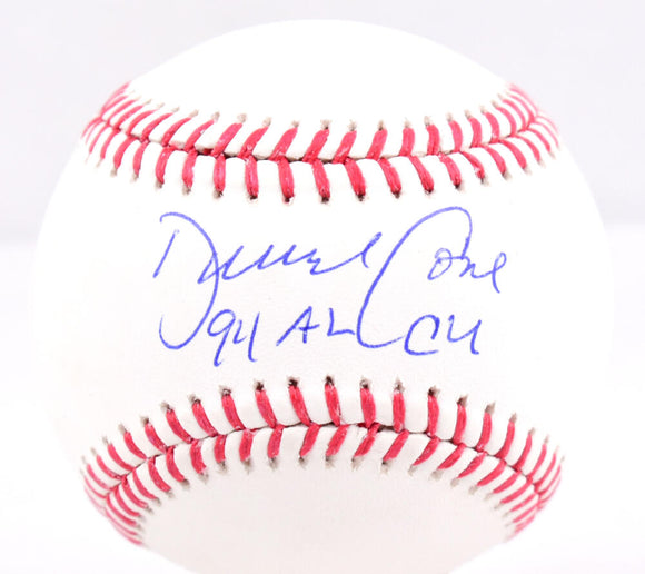 David Cone Autographed Rawlings OML Baseball w/ 94 AL CY - Beckett W Hologram *Blue Image 1