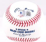 Joe Girardi Autographed Rawlings OML Baseball 09 WS Champs - Beckett W Hologram *Blue Image 2