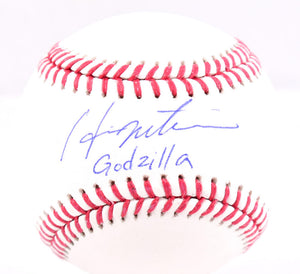 Hideki Matsui Autographed Rawlings OML Baseball w/Godzilla - Beckett W Hologram *Blue Image 1