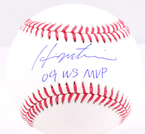 Hideki Matsui Autographed Rawlings OML Baseball w/WS MVP- Beckett W Hologram *Blue Image 1