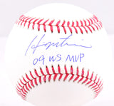 Hideki Matsui Autographed Rawlings OML Baseball w/WS MVP- Beckett W Hologram *Blue Image 1