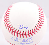 Doug Drabek Autographed Rawlings OML Baseball w/3 Stats - Beckett W Hologram *Blue Image 3