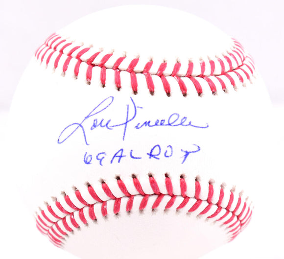 Lou Piniella Autographed Rawlings OML Baseball w/69 AL ROY- Beckett W Hologram *Blue Image 1