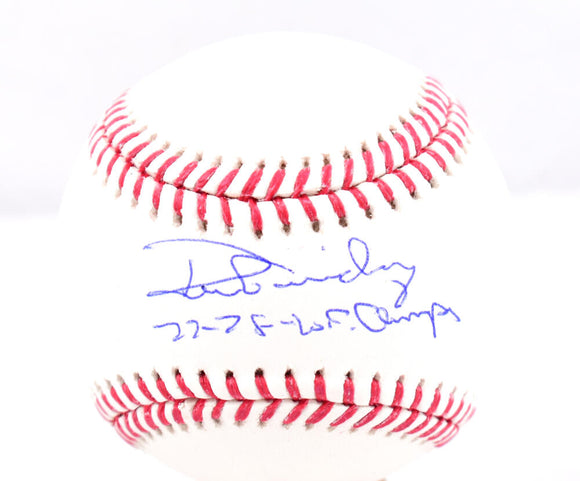 Ron Guidry Autographed Rawlings OML Baseball w/77.78 WS Champs - Beckett W Hologram *Blue Image 1