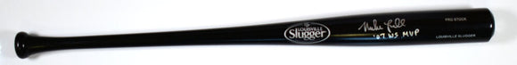 Mike Lowell Autographed Black Louisville Slugger Baseball Bat w/07 WS MVP -Beckett W Hologram *Silver Image 1