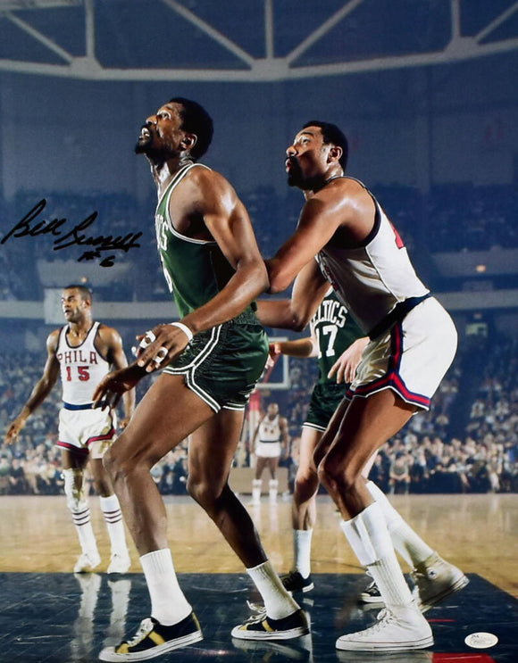 Bill Russell Autographed Boston Celtics 16x20 Photo- JSA Authenticated *Black Image 1