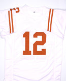 Colt McCoy Autographed White College Style Jersey #1-Beckett Hologram *Black Image 3