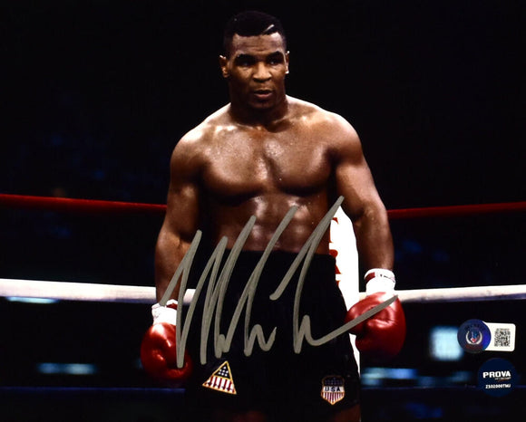 Mike Tyson Autographed 8x10 In Ring Photo - Beckett W Hologram *Silver Image 1