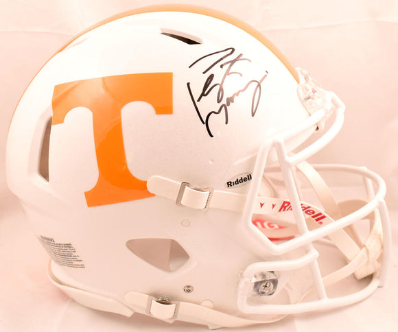 Peyton Manning Autographed Tennessee Volunteers F/S Speed Authentic Helmet- Fanatics *Black Image 1