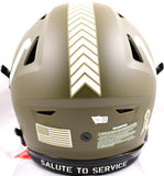 Peyton Manning Autographed Colts Salute to Service Speed Flex F/S Authentic Helmet- Fanatics *White Image 3
