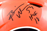 Brian Urlacher Autographed Chicago Bears F/S Alternate 22 Speed Authentic Helmet w/ HOF -Beckett W Hologram *Black Image 2