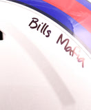 Cole Beasley Autographed Buffalo Bills F/S 2021 Speed Helmet w/Bills Mafia -Beckett W Hologram *Black Image 3