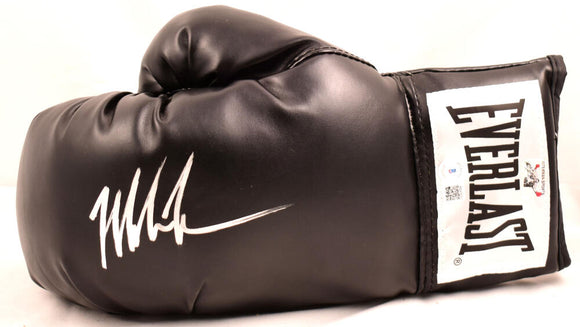 Mike Tyson Autographed Black Everlast Boxing Glove- Beckett W Hologram *Left Image 1