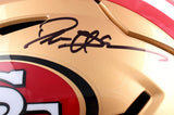 Deion Sanders Autographed San Francisco 49ers F/S Speed Flex Helmet- Beckett W Hologram *Black Image 2