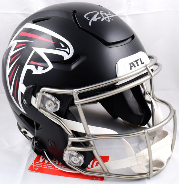 Deion Sanders Autographed Atlanta Falcons F/S Speed Flex Helmet- Becke –  The Jersey Source