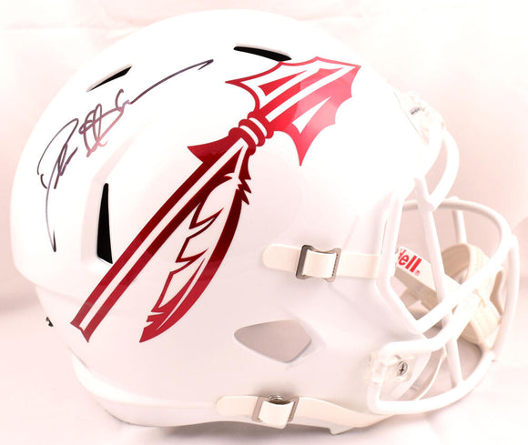 Deion Sanders Autographed Florida State Seminoles F/S White ALT Speed Helmet-Beckett W Hologram *Black Image 1