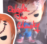 Ed Gale Autographed Chucky Funko Pop Figurine 1249- Beckett W Hologram *Red Image 2
