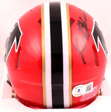 Deion Sanders Autographed Atlanta Falcons Speed Mini Helmet -Beckett W Hologram *Black Image 3