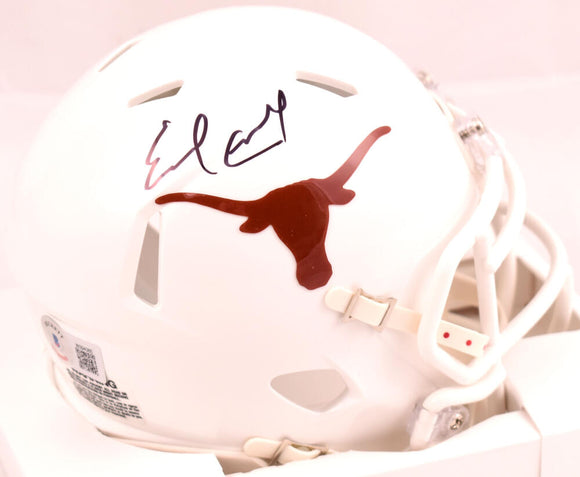Earl Campbell Autographed Texas Longhorns Speed Mini Helmet - Beckett W Hologram *Black Image 1