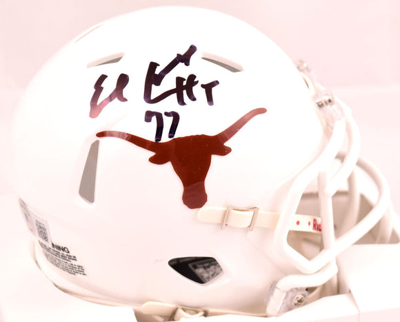Earl Campbell Autographed Texas Longhorns Speed Mini Helmet w/HT - Beckett W Hologram *Black Image 1